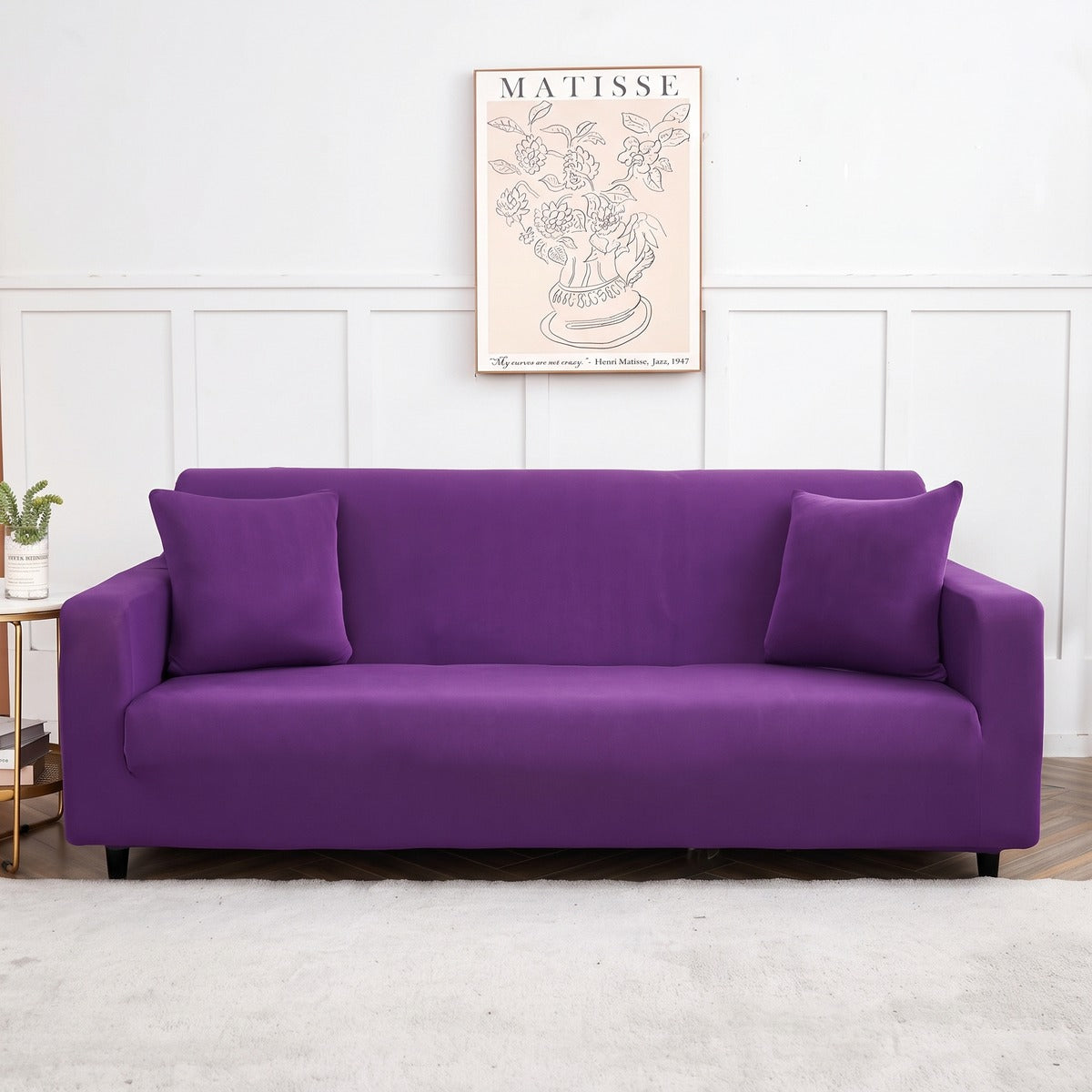 Housse de canapé extensible Pourpre