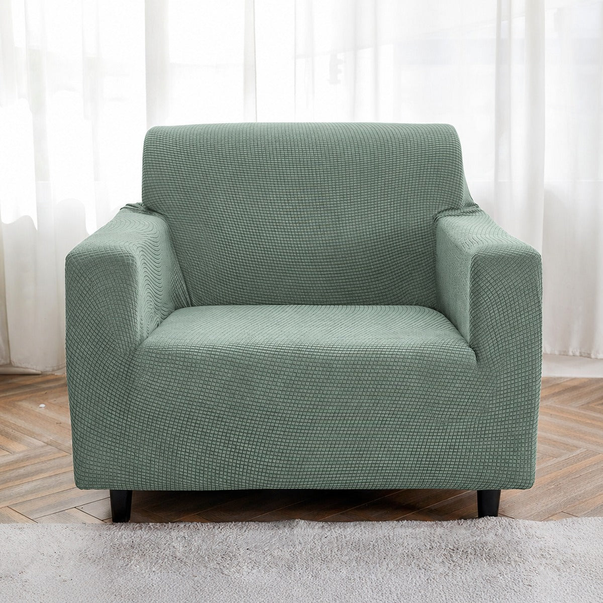 Housse de canapé déperlante Vert sauge — vue 4