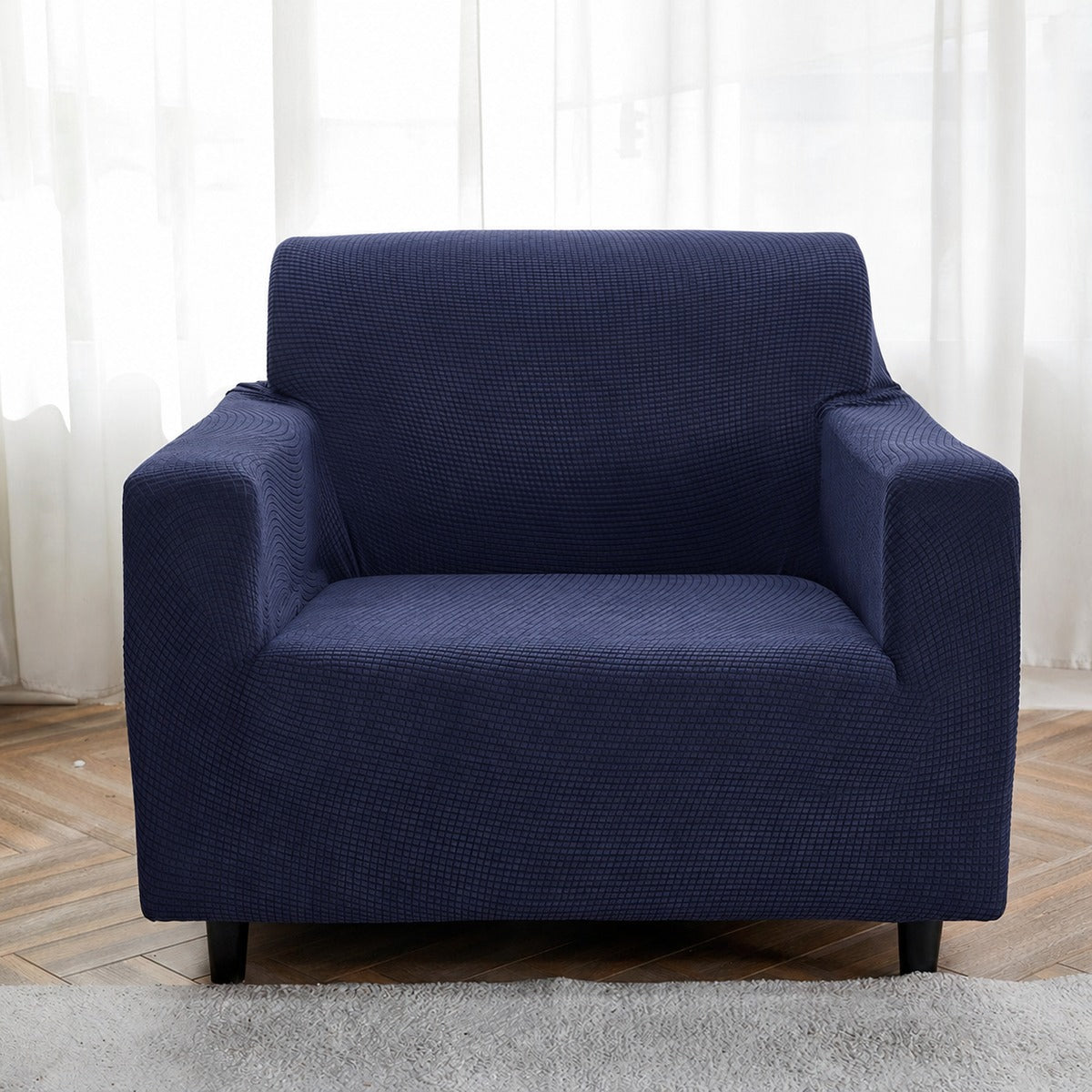 Housse de fauteuil déperlante Bleu marine