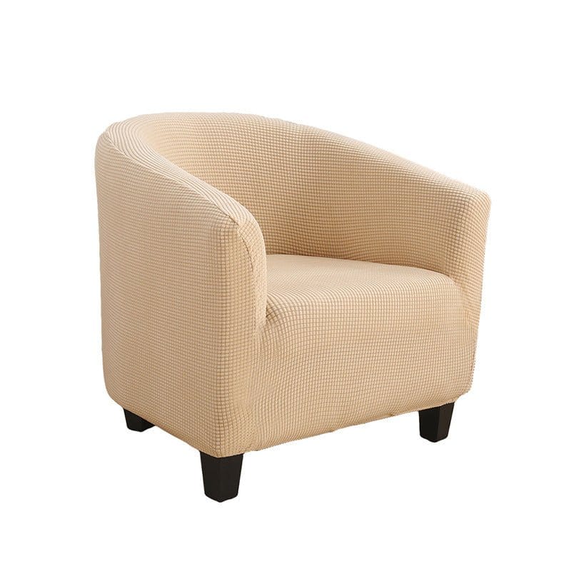 Housse de fauteuil cabriolet déperlante, Beige sable, posée sur un fauteuil cabriolet — vue 3