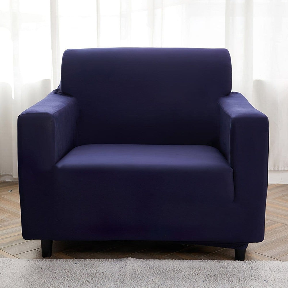 Housse de fauteuil extensible Bleu marine