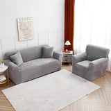 Housse fauteuil Gris Clair - Housse Fauteuil Velours La Maison des Housses