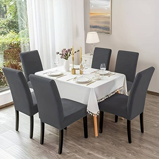 Housses de Chaises Gris - Housses de chaises - 100% Waterproof et Ultra résistantes La Maison des Housses