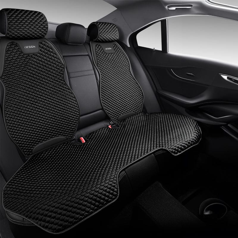 Housses de siège de voiture matelassées, coloris Noir, banquette arrière