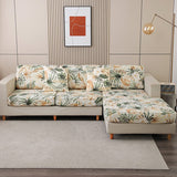Housse pour coussin de canapé — Écru jungle dorée