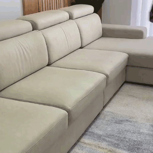 Transformation instantanée du canapé avec une housse de La Maison des Housses