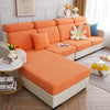 Orange - Housse polaire pour coussins de canapé - Motif Wool La Maison des Housses