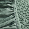 Vert - Housse polaire pour coussins de canapé - Motif Wool La Maison des Housses