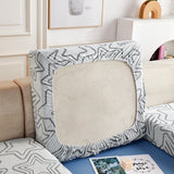 Bleu claire - Housse polaire pour Coussin d'assise et dossier de Canapé - Motif Star La Maison des Housses