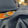 Draps housse Bleu turquin - Draps housse de qualité supérieur La Maison des Housses