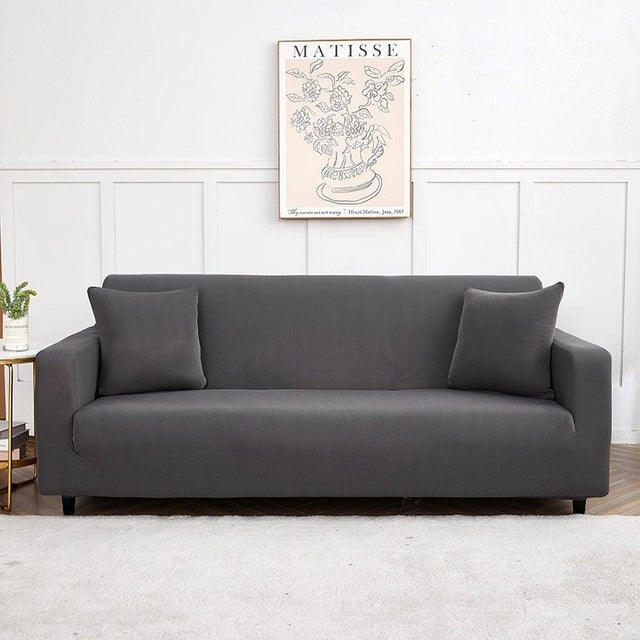 Housse canapé Gris Anthracite - Housse de Canapé Extensible La Maison des Housses