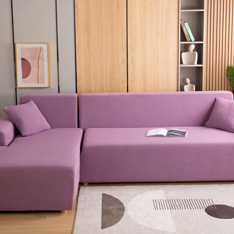 Housse canapé Light purple - Housses 100% Waterproof et Ultra résistantes Extensibles de Fauteuil et Canapé La Maison des Housses