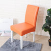 Housse chaise Orange - Housses Extensibles de chaise en simili cuir La Maison des Housses