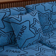 Housse coussin Bleu - 2 pièces - Housses polaire extensibles de coussin 45 CM X 45 CM - Motif Star La Maison des Housses