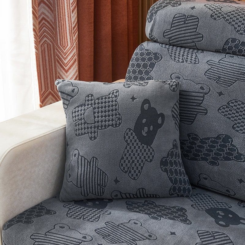 EasyDrap™ Bleu clair - Housse Polaire pour Coussins de Canapé - Motif EasyDrap™ Bleu clair - Housse Polaire pour Coussins de Canapé - Motif