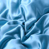 Parure de lit Bleu ciel type satin - Drap housse / Housse de couette / 2 taies d'oreiller La Maison des Housses