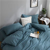 Parure de lit Bleu persan - Drap housse / Housse de couette / 2 taies d'oreiller La Maison des Housses