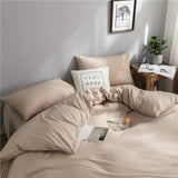 Parure de lit Café - Drap housse / Housse de couette / 2 taies d'oreiller La Maison des Housses