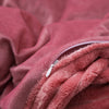 Parure de lit en velours Rose Velours - Drap housse / Housse de couette / Taies d'oreiller La Maison des Housses