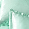 Parure de lit Vert opaline type satin - Drap housse / Housse de couette / 2 taies d'oreiller La Maison des Housses