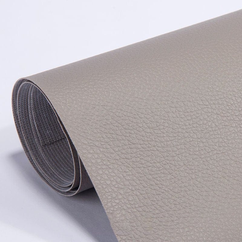 Réparpatch, coloris gris : rouleau de patch autocollant grain cuir