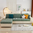 Vert - Housse polaire pour Coussin d'assise et dossier de Canapé - Motif Star La Maison des Housses